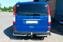 Mercedes Viano 2004-2014 гг. Задние Угловые Дуги AK003 (2 шт, Нержавейка) фото 9