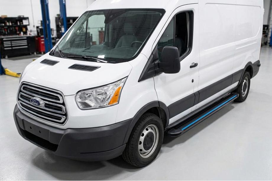 Ford Transit 2014- гг. Боковые Подножки Maya Blue (2 шт., Алюминий) Image
