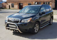 Subaru Forester 2013-2018 гг. Кенгурятник WT003 (нержавейка) фото 2