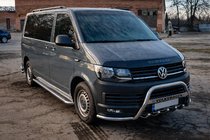 Volkswagen T6 2015-2024 гг. Кенгурятник WT004-ST (нерж.) фото 4