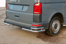 Volkswagen T6 2015-2024 гг. Задние уголки AK003-Double (2 шт., нержавейка) фото 2