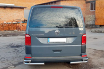 Volkswagen T6 2015-2024 гг. Задние уголки AK003-Double (2 шт., нержавейка) фото 5