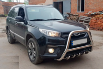 Chery Tiggo 3 2005- гг. Кенгурятник WT009 (нержавейка) фото 3