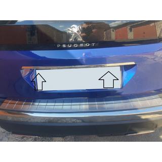 Peugeot 3008 2016↗ Планка над номером (нерж)