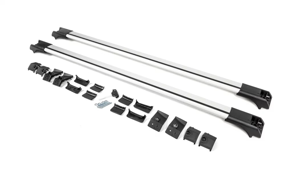 Перемички на рейлінги без ключа Flybar V1 (2 шт) до 140 см, Сірий для Mitsubishi ASX 2010-2023 рр - фото 4