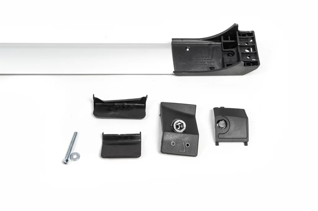 Перемички на рейлінги без ключа Flybar V1 (2 шт) до 140 см, Сірий для Mitsubishi ASX 2010-2023 рр - фото 6