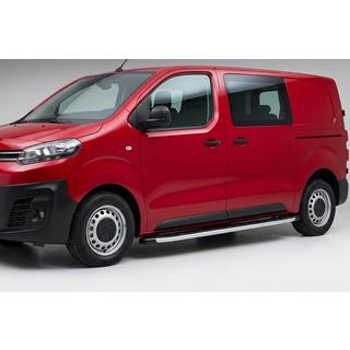 Боковые пороги Fullmond (2 шт., алюминий) Opel Vivaro 2019- гг. фото 1