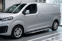 Opel Vivaro 2019- гг. Боковые Подножки Sunrise (2 шт., Алюминий) фото 1