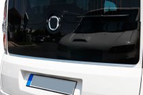 Fiat Doblo II 2010-2022 гг. Накладка нижней кромки заднего стекла нержавейка фото 4