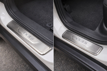 Hyundai IX-35 2010-2015 гг. Накладки на пороги Libao (4 шт, нержавейка) фото 1
