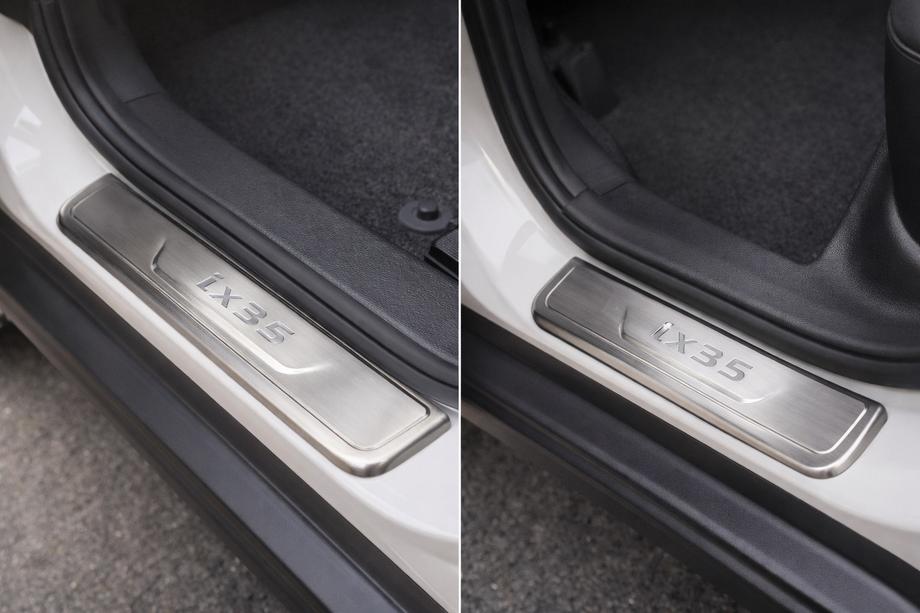 Hyundai IX-35 2010-2015 гг. Накладки на пороги Libao (4 шт, нержавейка) Image