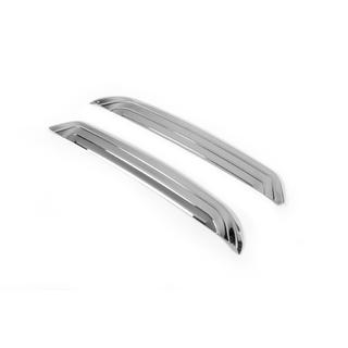 Накладки на кромку заднего бампера из нержавеющей стали (2017-2021) фото 4