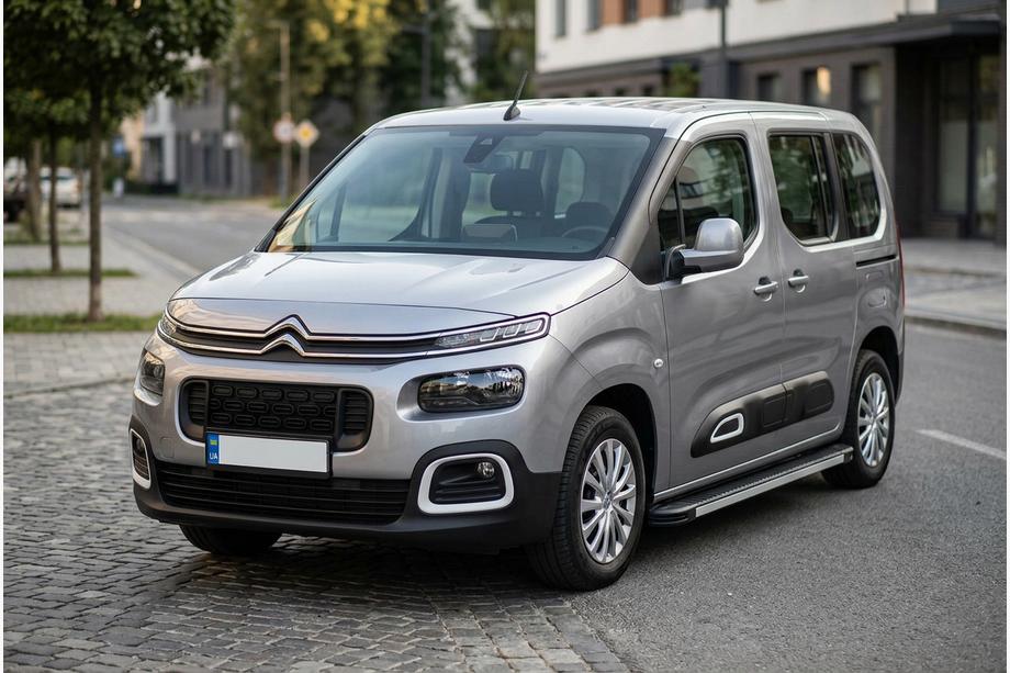 Citroen Berlingo/Multispace 2018- гг. Боковые Подножки Maya V1 (2 шт., Алюминий) Image