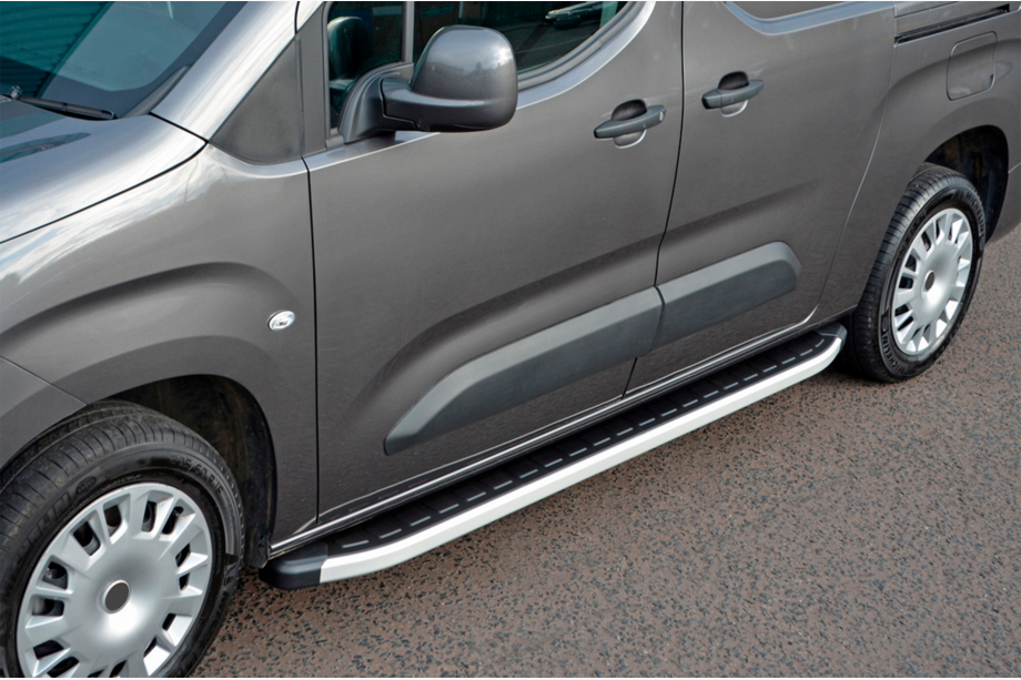 Citroen Berlingo/Multispace 2018- гг. Боковые Подножки Fullmond (2 шт., Алюминий) Image