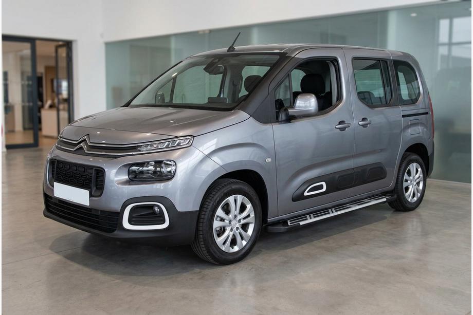 Citroen Berlingo/Multispace 2018- гг. Боковые Подножки Sunrise (2 шт., Алюминий) Image