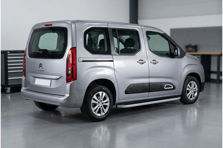 Citroen Berlingo/Multispace 2018- гг. Боковые Подножки Tayga Grey (2 шт., Алюминий) Image