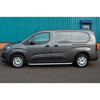 Боковые Подножки Fullmond (2 шт., Алюминий) Peugeot Partner/Rifter 2019- гг. фото 4