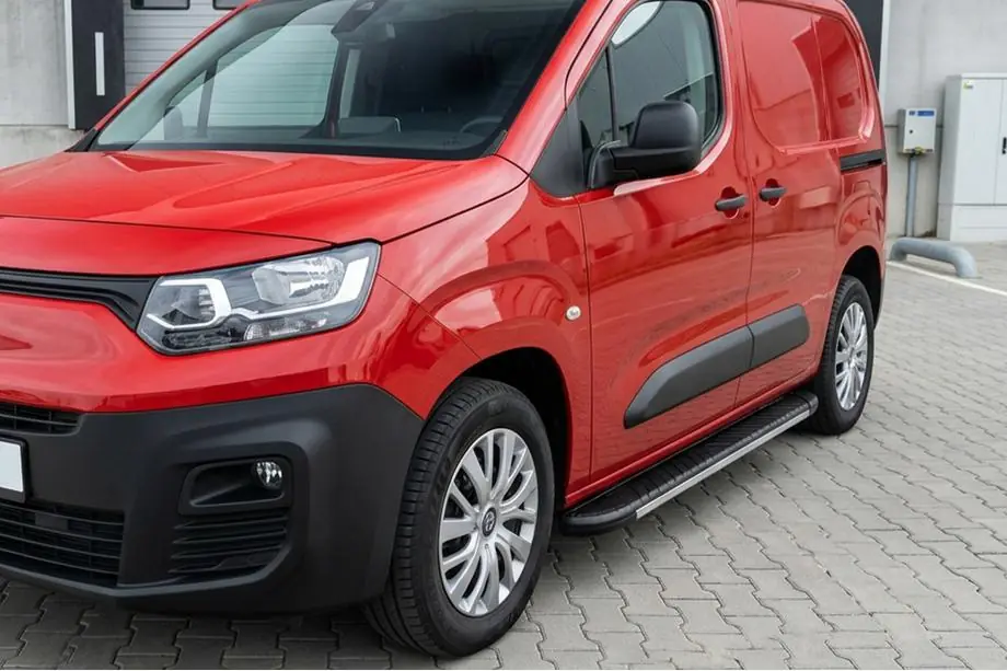 Peugeot Partner/Rifter 2019- гг. Боковые пороги Bosphorus Grey (2 шт., алюминий) Image