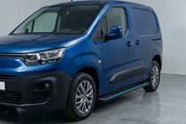 Opel Combo 2019- гг. Боковые Подножки Maya Blue (2 шт., Алюминий) фото 1