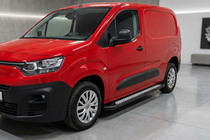 Opel Combo 2019- гг. Боковые пороги New Vision Black (2 шт., алюминий) фото 1