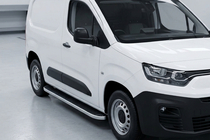 Opel Combo 2019- гг. Боковые Подножки Tayga Grey (2 шт., Алюминий) фото 1