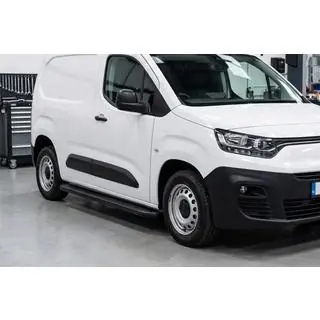 Боковые пороги Bosphorus Black (2 шт., алюминий) Opel Combo 2019- гг. фото 1