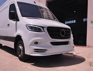 Mercedes Sprinter W907/W910 2018- гг. Накладка на передний бампер V3 (грунт под покраску) фото 10