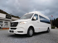 Mercedes Sprinter W907/W910 2018- гг. Накладка на передний бампер V3 (грунт под покраску) фото 4