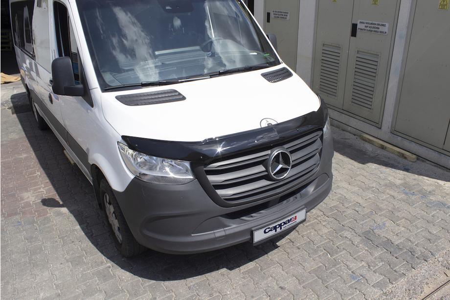 Mercedes Sprinter W907/W910 2018- гг. Дефлектор капота (EuroCap) Фото 12