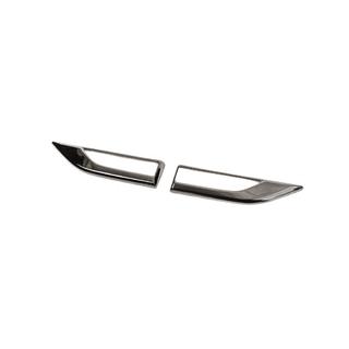 Накладки на боковые повторители 2015-2019 (2 шт., черный хром) Volkswagen T6 2015-2024 гг. фото 2