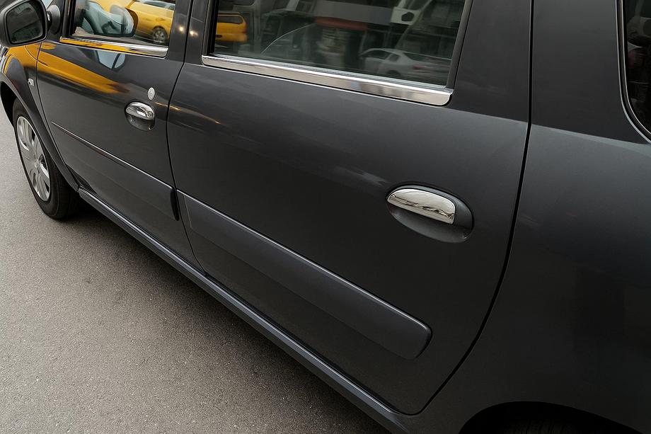 Renault Logan MCV 2005-2013 гг. Наружные Окантовки Стекол Нержавейка (4 шт) Фото 5