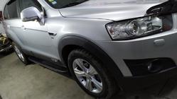 Chevrolet Captiva 2006-2019 гг. Боковые пороги Bosphorus Grey (2 шт., алюминий) фото 2