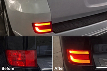 Toyota Land Cruiser 200 2007-2021 гг. Задние противотуманные фары 2016+ (LED) фото 1