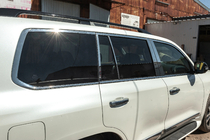 Lexus LX570/450d 2008-2022 гг. Полный комплект накладок на окна и стойки нержавейка фото 14