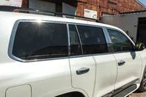 Lexus LX570/450d 2008-2022 гг. Полный комплект накладок на окна и стойки нержавейка фото 14