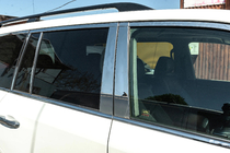 Lexus LX570/450d 2008-2022 гг. Полный комплект накладок на окна и стойки нержавейка фото 9