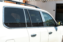 Lexus LX570/450d 2008-2022 гг. Полный комплект накладок на окна и стойки нержавейка фото 2