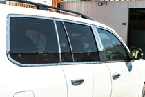 Lexus LX570/450d 2008-2022 гг. Полный комплект накладок на окна и стойки нержавейка фото 2