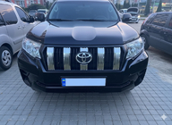 Toyota Land Cruiser Prado 150 2009-2023 гг. Хромированные накладки на решетку радиатора (2017-2023) фото 1