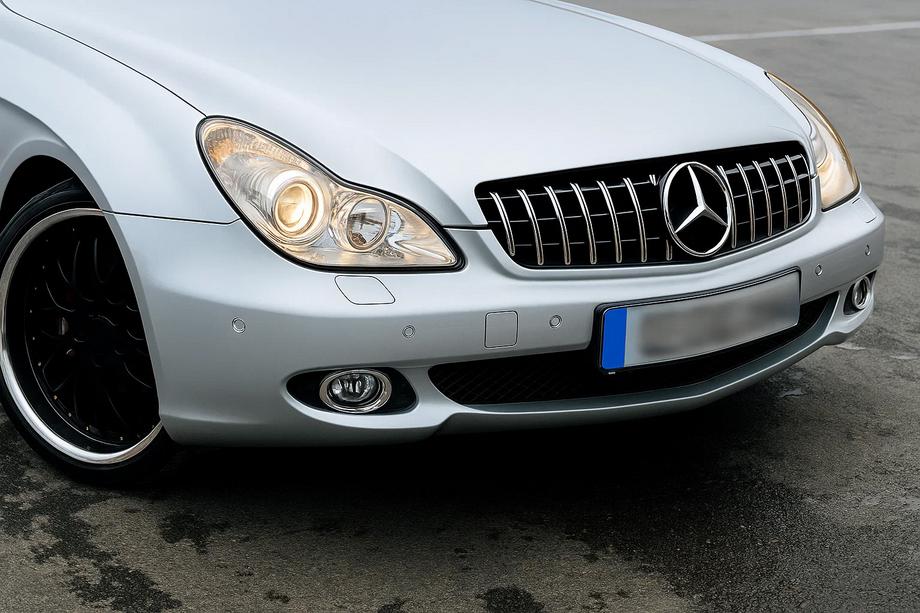 Mercedes CLS C219 2004-2010 гг. Передняя Решетка Радиатора (2008-2010, GT Panamericana) Фото 1