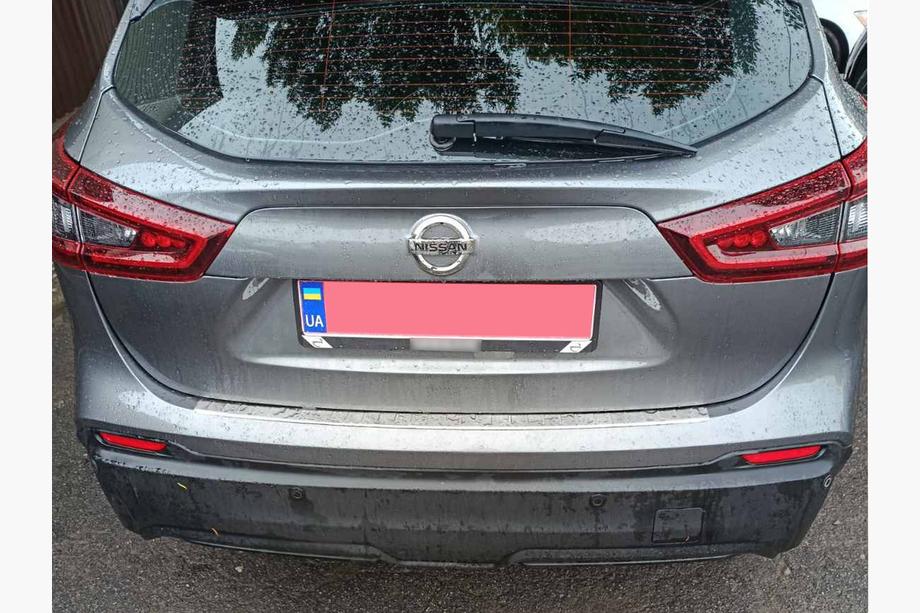 Nissan Qashqai 2014-2021 гг. Накладка на задний бампер Carmos (2017-2021, Нержавейка) Фото 2
