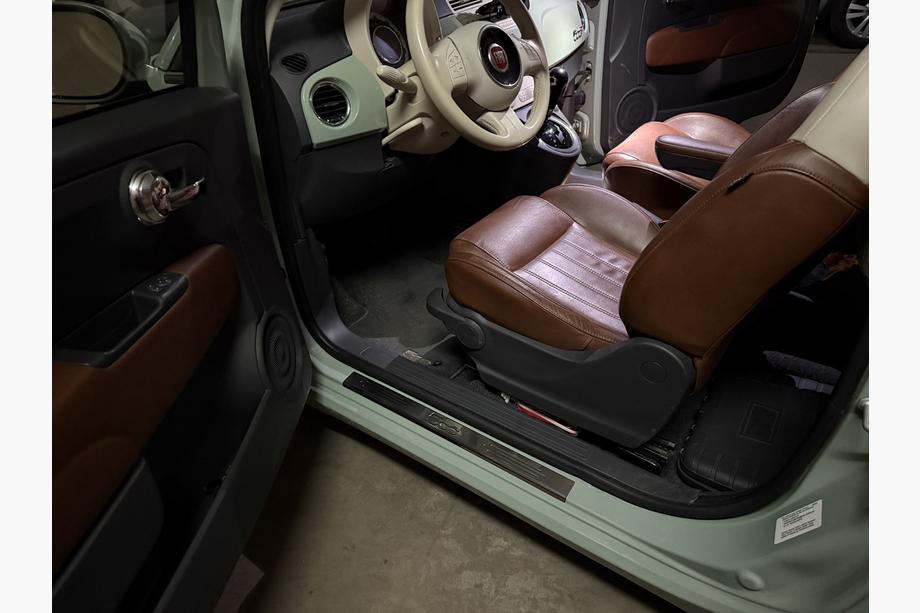 Fiat 500/500L 2013-2022 гг. Накладки на пороги 500 (Carmos, 2 шт, нержавейка) Фото 6