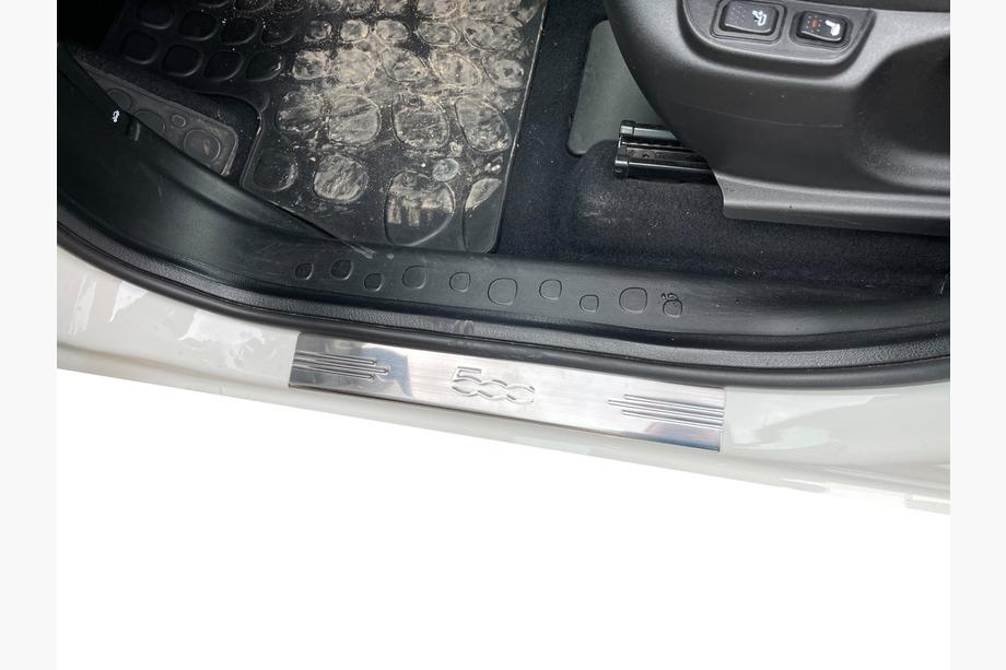 Fiat 500/500L 2013-2022 гг. Накладки на пороги 500L (Carmos, 4 шт, нержавейка) Фото 5