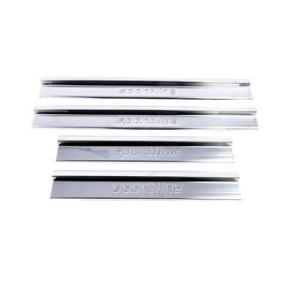 Внутренние накладки на пороги V1 (4 шт, нержавейка) Mercedes E-сlass W124 1984-1997 гг. фото 4