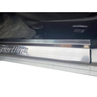 Внутренние накладки на пороги V1 (4 шт, нержавейка) Mercedes E-сlass W124 1984-1997 гг. фото 3