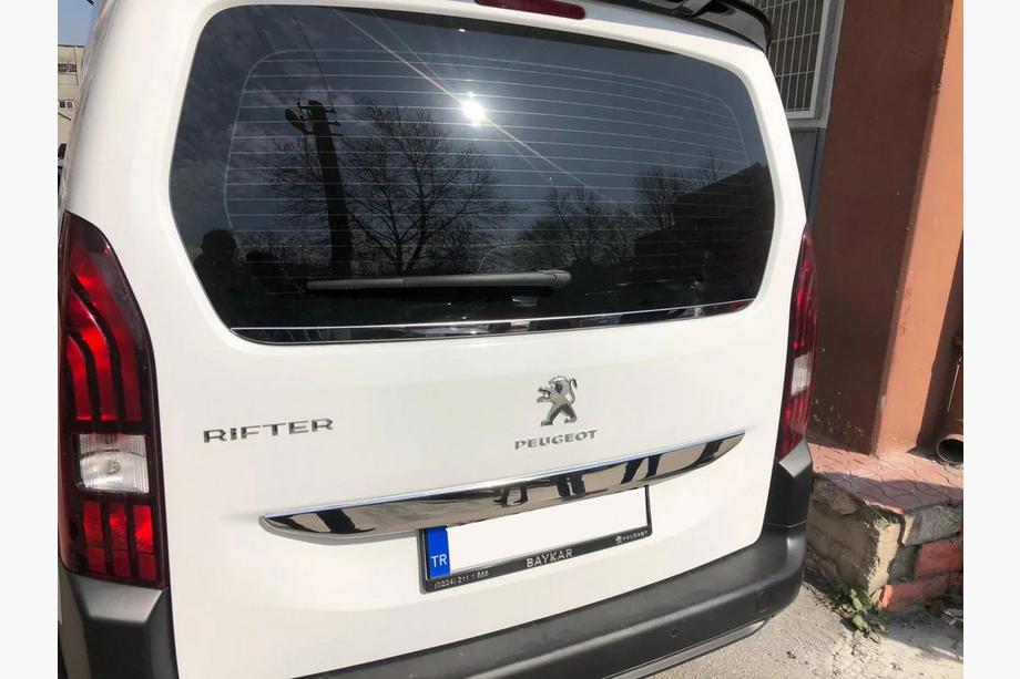 Peugeot Partner/Rifter 2019- гг. Нижняя накладка стекла нержавейка Carmos - Турецкая Нержавеющая Сталь Фото 4