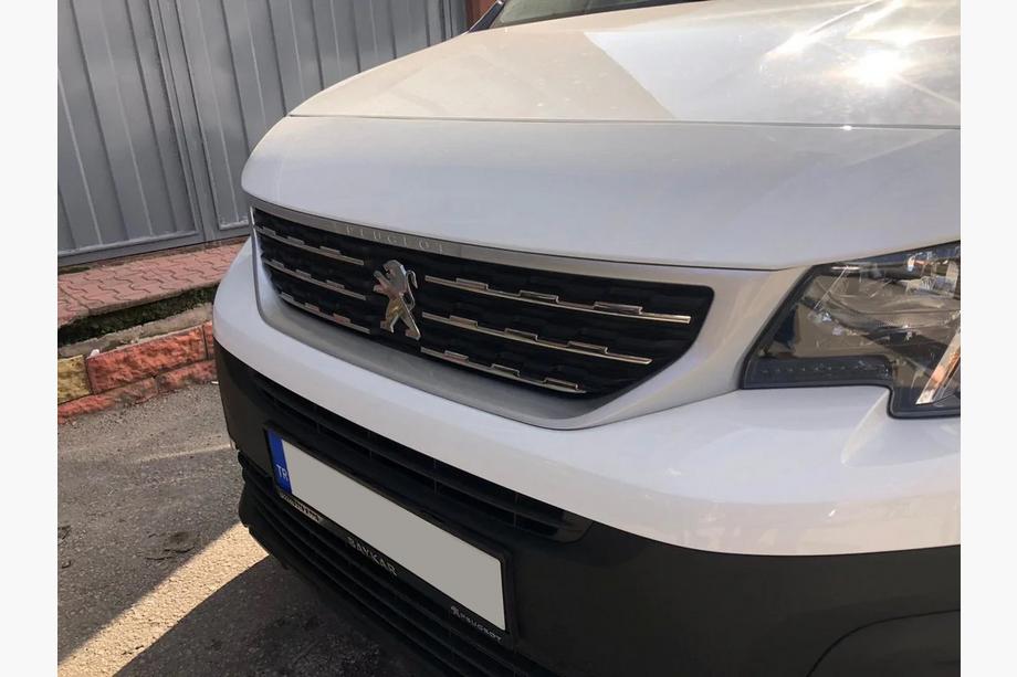 Peugeot Partner/Rifter 2019- гг. Хромированные Накладки на Решетку (Нержавеющая Сталь) Carmos - Турецкая Нержавеющая Сталь Фото 7
