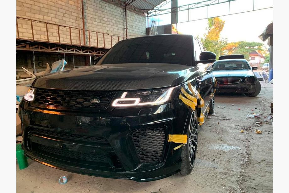 Range Rover Sport 2014-2022 гг. Капот SVR (Карбон) Фото 5