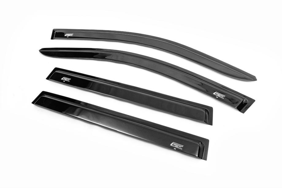 Volkswagen Touareg 2002–2010 гг. Ветровики на окна (4 шт, Perflex Standart) Фото 5