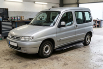Citroen Berlingo 1996-2008 гг. Боковые пороги Bosphorus Grey (2 шт., алюминий) фото 1
